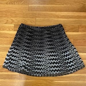 Madewell black and white skirt size 0